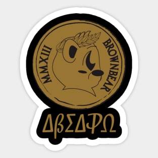 Alpha Bear Omega Coinage Blk Sticker
